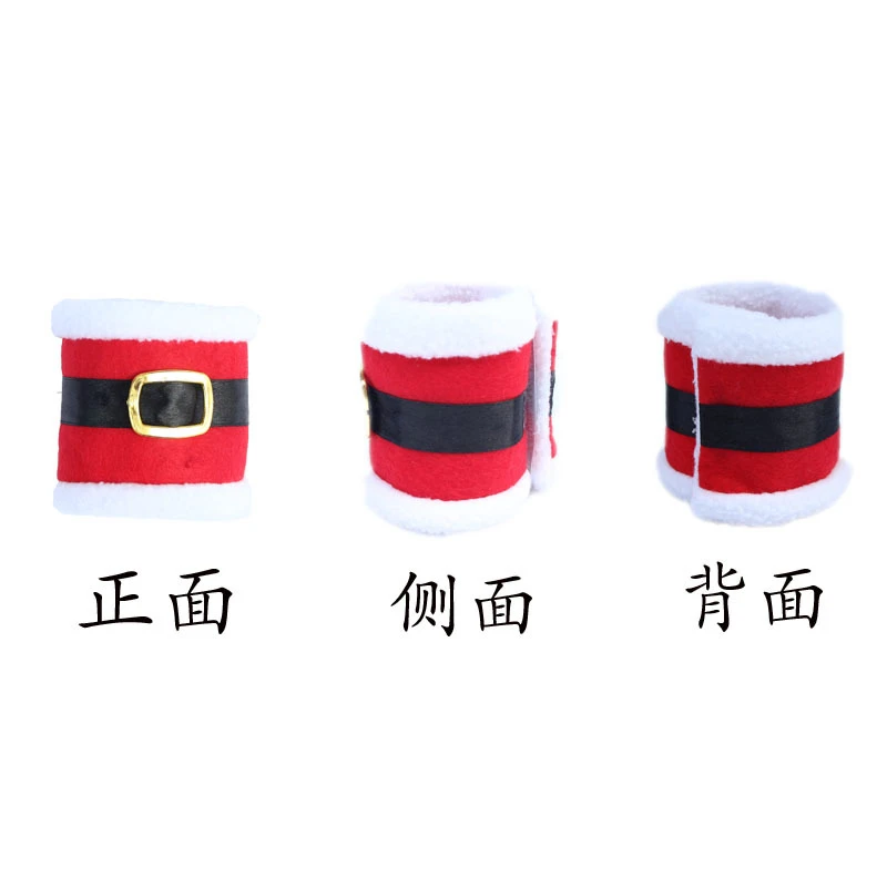 Рождественская одежда салфетки кольцо полотенце с изображением Санты кружки