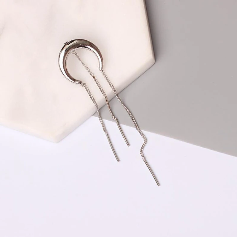 Популярные серьги с бахромой Poputton 1 шт. длинные висячие стандарта золота для