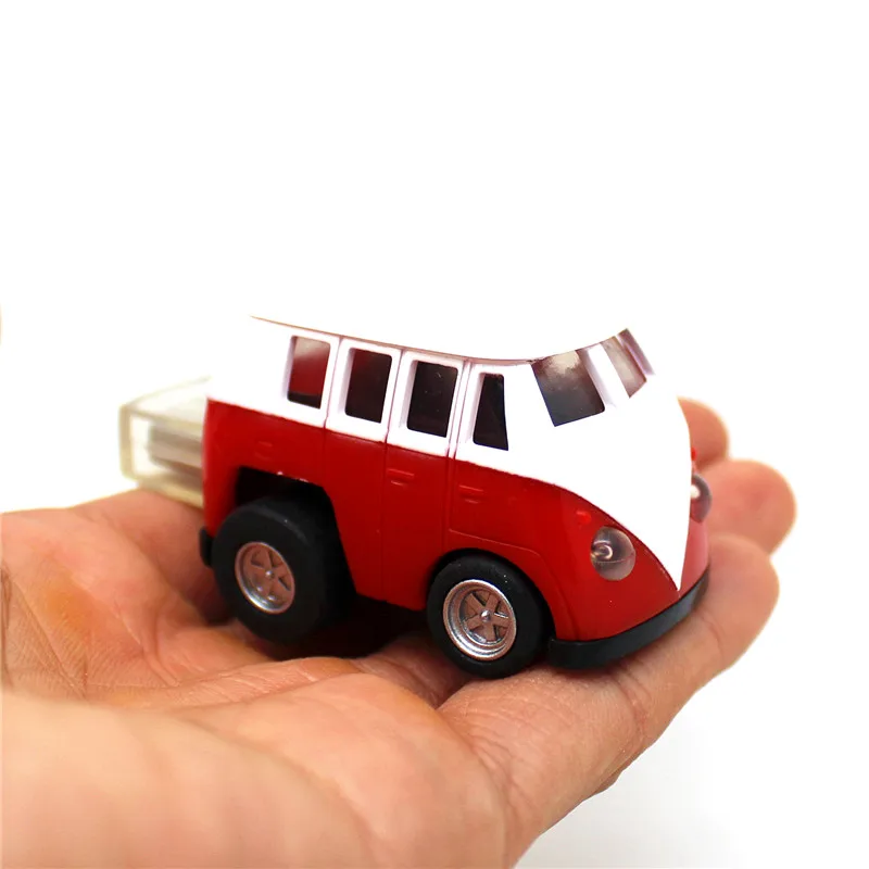 Новая модель игрушечного мини-автомобиля, USB флеш-накопитель, 4 г, 8 г, 16 г, 32 г, 64 г, карта памяти, флешка, Т1, микроавтобус, U диск, подарочная ручка-привод, грузовик, фургон