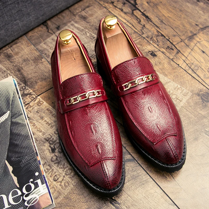 ECTIC крутое платье для мужчин конского бита туфли без каблуков в стиле панк