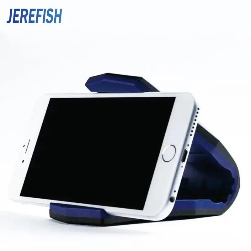 Blue JEREFISH автомобильный держатель под крокодила, универсальный автомобильный держатель для мобильного телефона, подставка для iPhone X 8 7 - Цвет: Blue