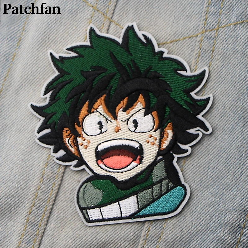 Patchfan My hero Academy аппликационные заплатки Сделай Сам Утюг на para джинсовая сумка рубашка одежда аксессуары наклейки вышитый значок A2097