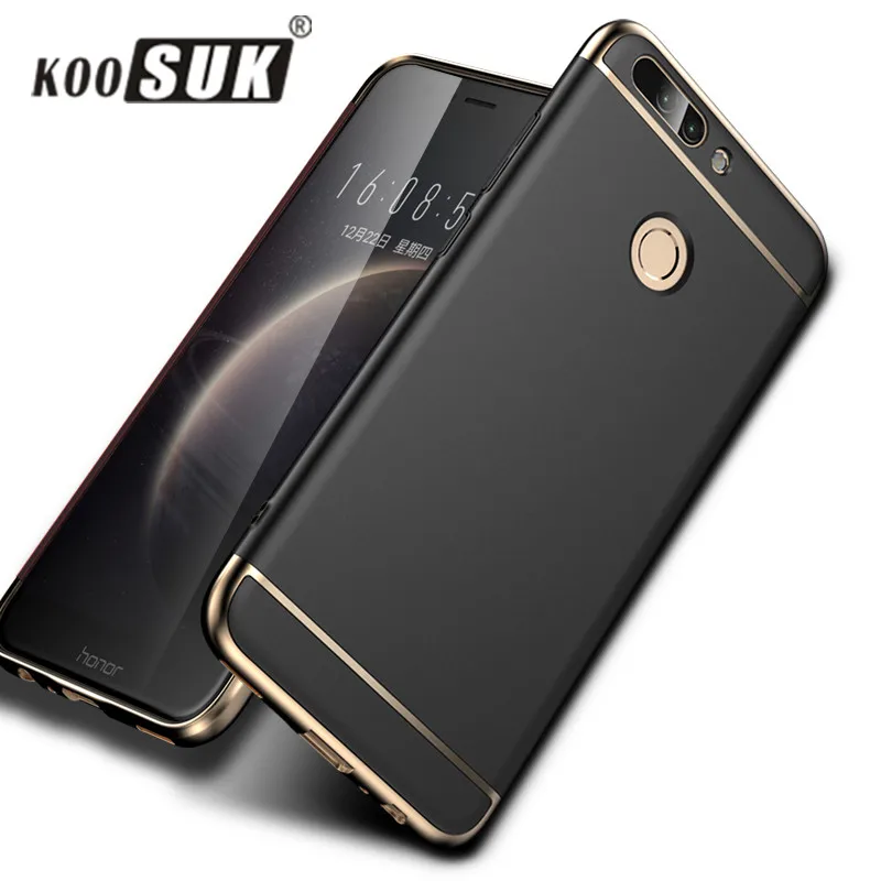 Huawei Honor V8 Чехол роскошный 3в1 полная защита модная обшивка корпуса задняя крышка