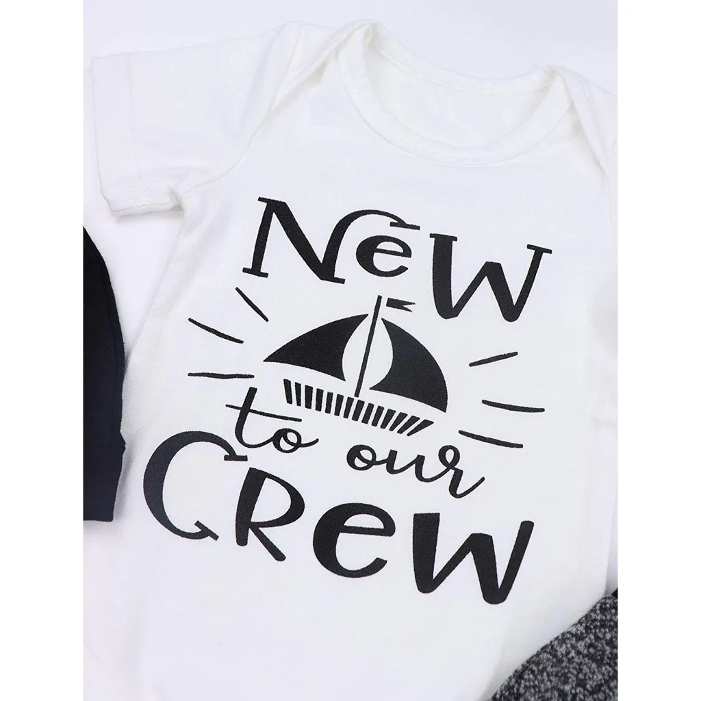 Rainbow baby clothes set Newborn Baby Girls Boys letter Romper Jumpsuit Bodysuit +cute cloud print Pants Hat 3pcs autumn | Детская