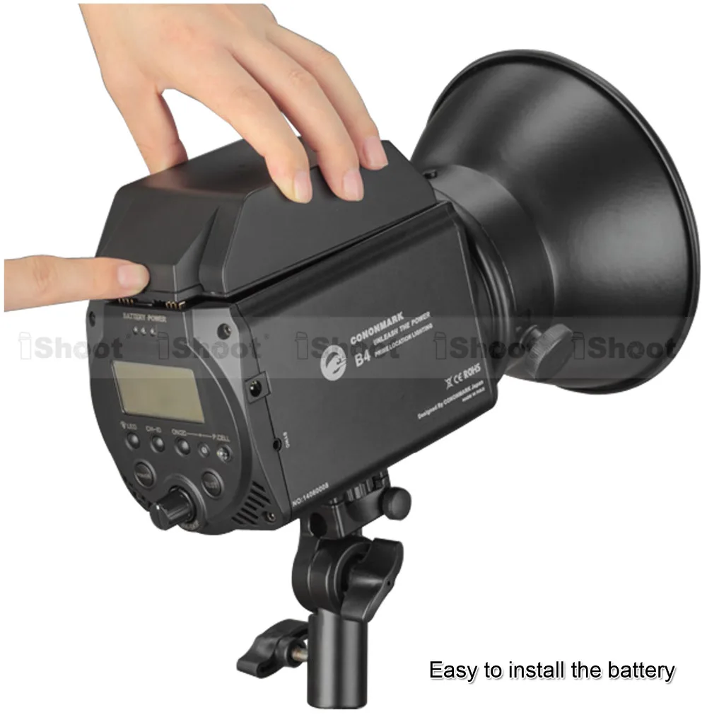 400 Вт компактный Портативный студия Открытый Вспышка Strobe Monolight-Батарея Питание и