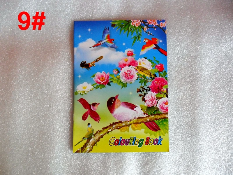 12 шт./партия, раскраска и наклейка, книга, детские мультфильмы, графика, цветные книги, 12 типов, набор, книжка-раскраска, наклейка, книга