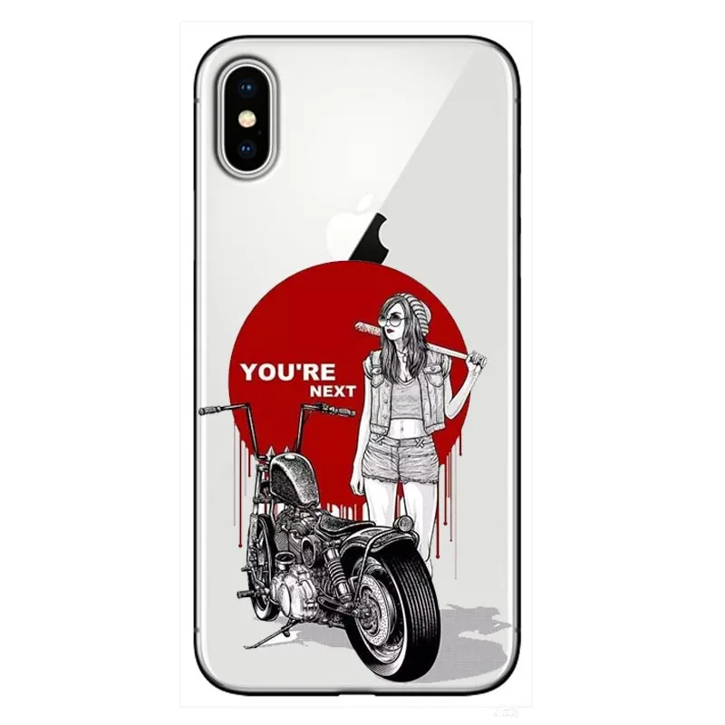 Мягкие ТПУ чехлы для телефонов Ретро Мото Кросс Мотоцикл спортивный чехол iPhone XS