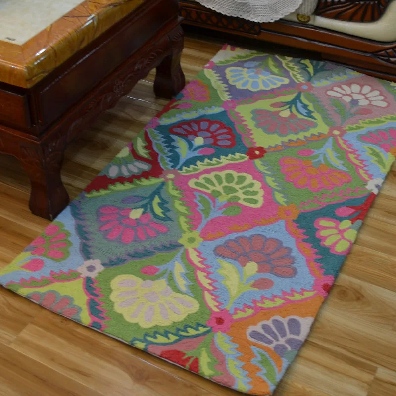 Qdtex модный ковер для гостиной современные короткие коврики стола деревенский