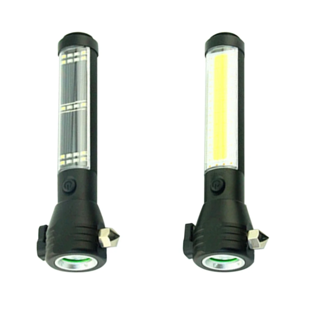 Многофункциональный ударный фонарик для безопасности автомобиля на солнечной