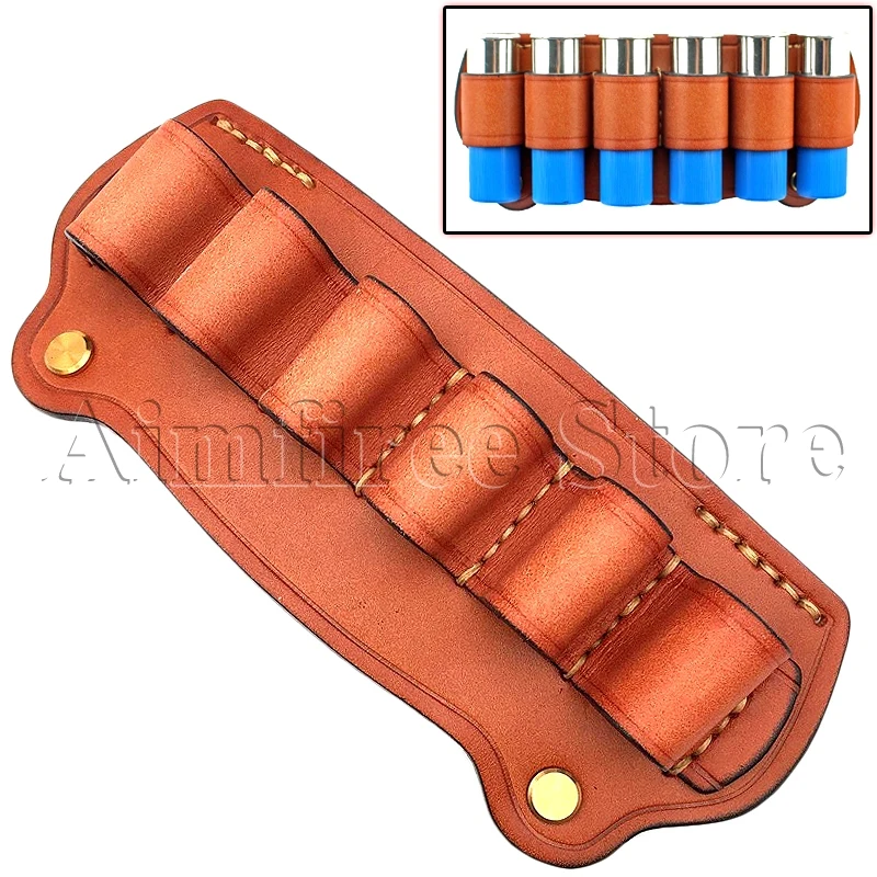 Тактический 12 Калибр дробовик оболочки патроны сумка кожаный журнал 6 картридж