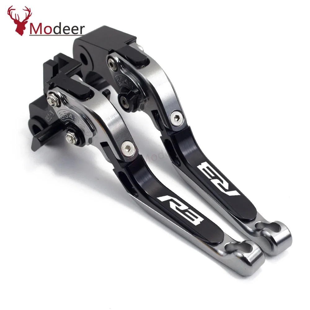 

YZFR3 1 Pair Adjustable Brakes Clutch Levers Handle Bar For YAMAHA YZF R3 2015 2016 2017 2018 2019 2020 2022 YZF-R3 Accessories