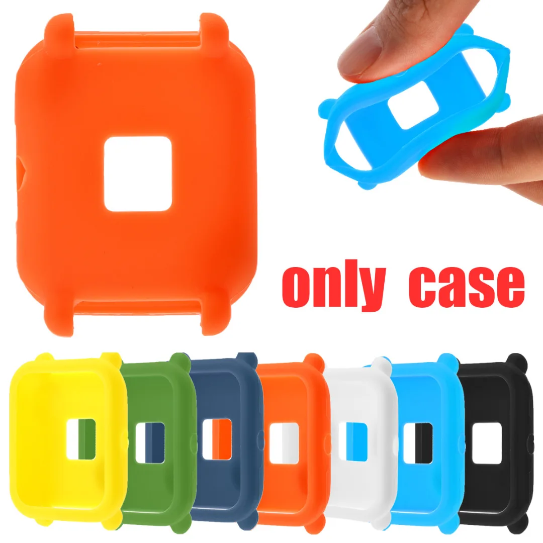 Мягкий защитный силиконовый из ТПУ чехол для Huami Amazfit Bip Youth Watch SmartWatch Watachband Спортивные товары аксессуары