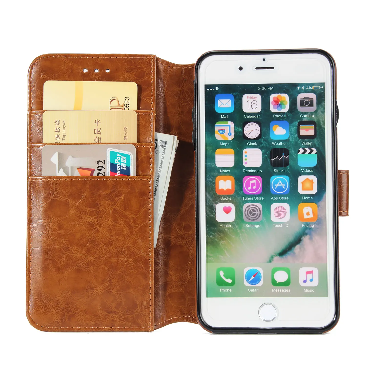 Низкая цена горячие люкс Ретро чехол для телефона кожаный в виде бумажника