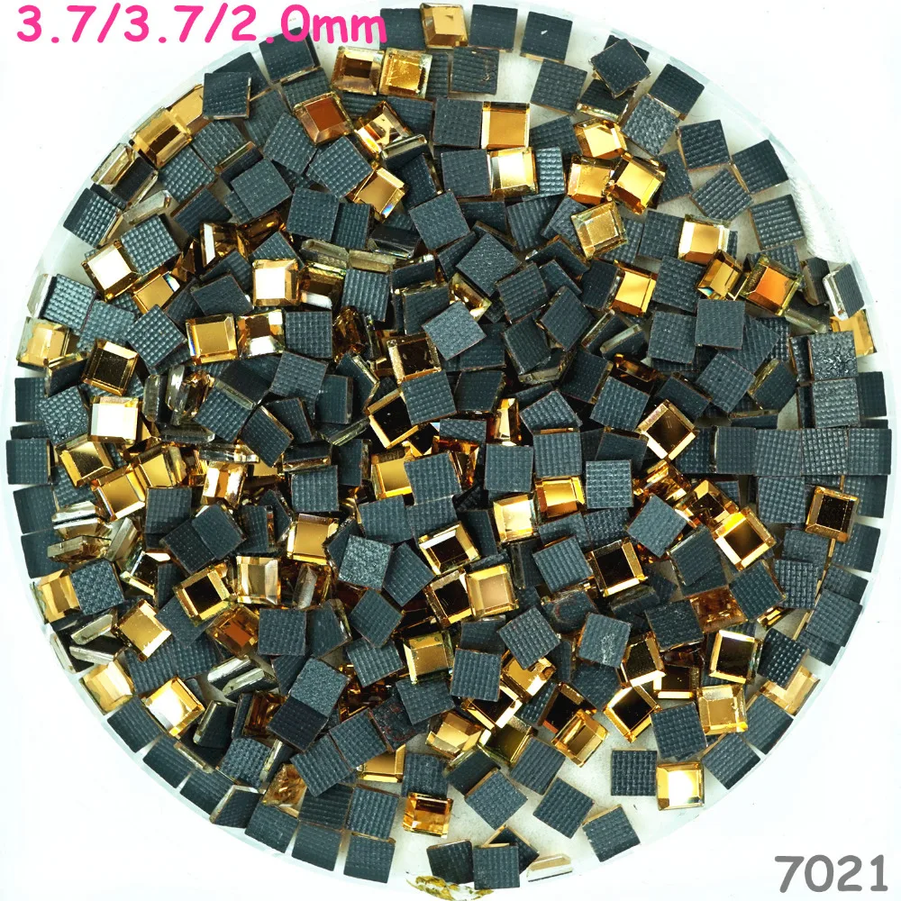 Хрустальные бусины горячей фиксации класса Стразы DMC качественные Квадратные