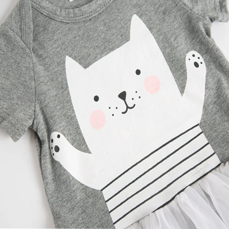 EABoutique/хлопковое платье из тюля для маленьких девочек милое детское с короткими