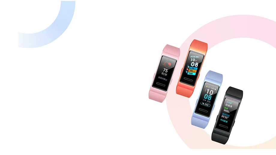 Браслет huawei Band 3 Pro B29, фитнес-трекер, умный Браслет, 0,95 дюймов, сенсорный экран, для плавания, монитор сердечного ритма, водонепроницаемый, Bluetooth