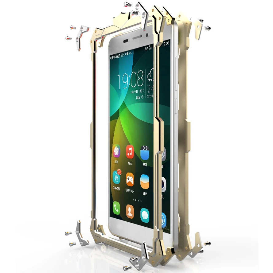 Fashion Luxury For Huawei Honor 4X Phone Case Simon Thor Series Aviation Aluminum Metal Back Cover Shell Cases Strong Protection |