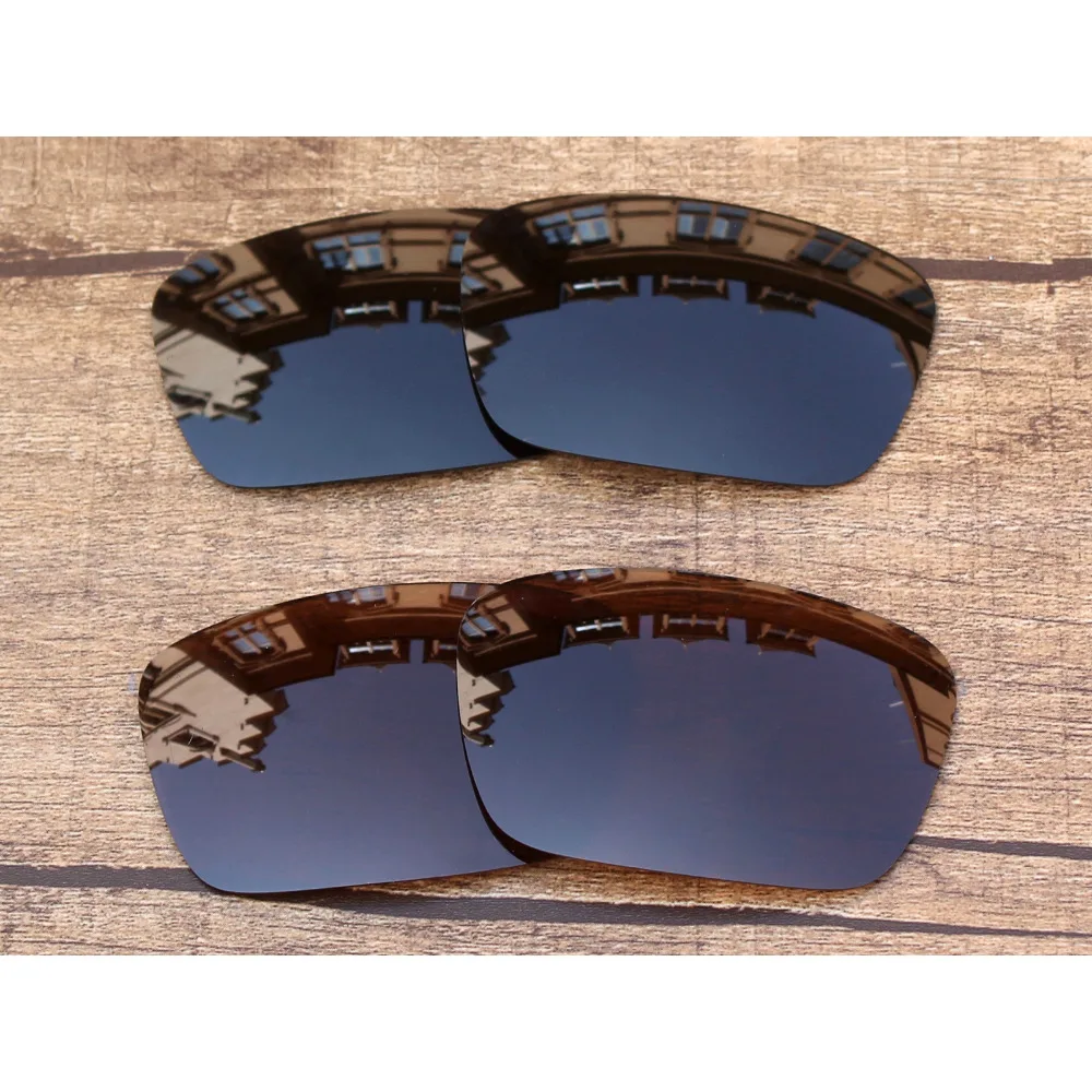 

Vonxyz 2 Pairs Stealth Black & Bronze Brown Polycarbonate Replacement Lenses for-Oakley Fuel Cell Frame