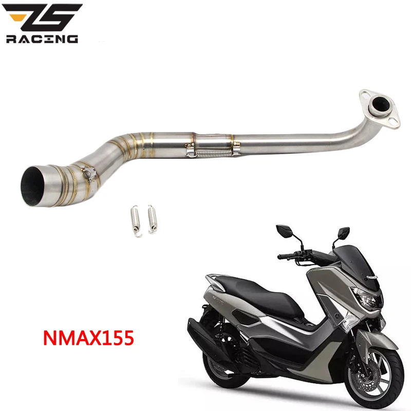 Выхлопной глушитель ZS для гоночного мотоцикла скутера передняя Труба Yamaha N MAX NMAX