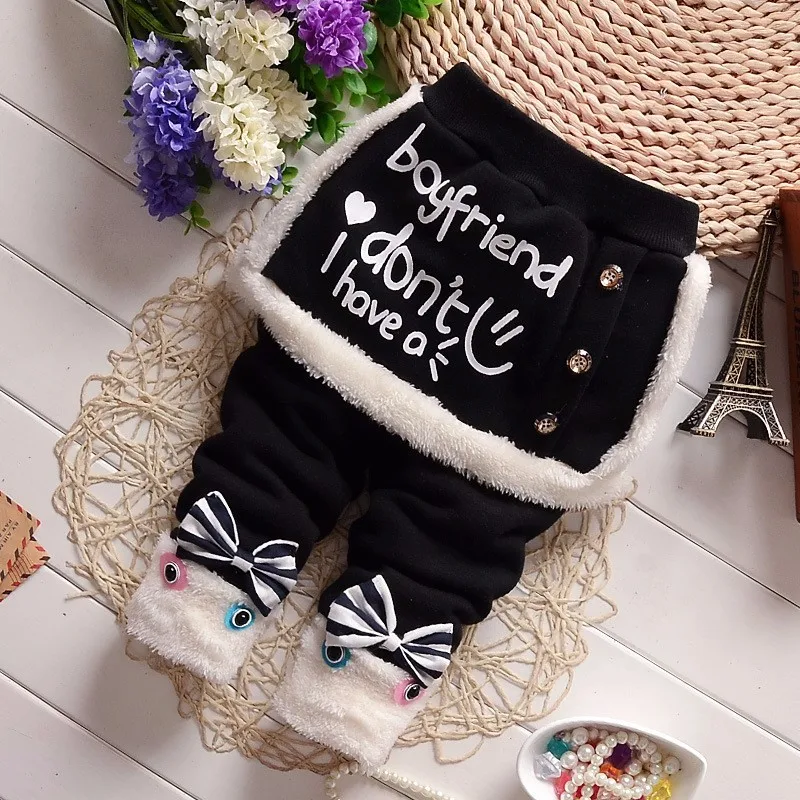 2018 осень-зима детские штаны для младенцев плотные вельветовые маленьких девочек