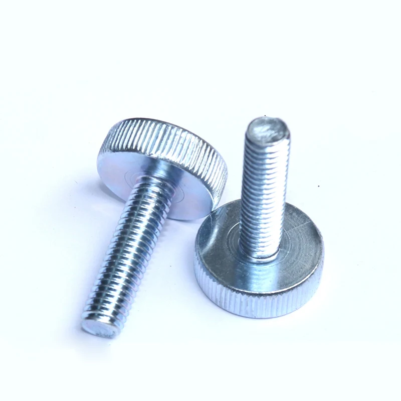 M3 M4 Knurled Thumb Screw GB835 Flat Head Adjust Screws Carbon steel Bolts Size 6mm-30mm | Обустройство дома