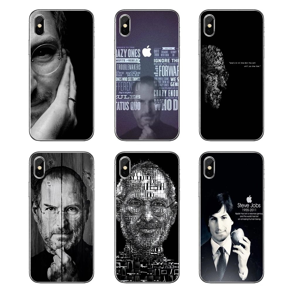 Мягкие прозрачные чехлы Стив Джобс заявки на людей для iPod Touch iPhone 4 4S 5 5S 5C SE 6 S 7 8 X XR