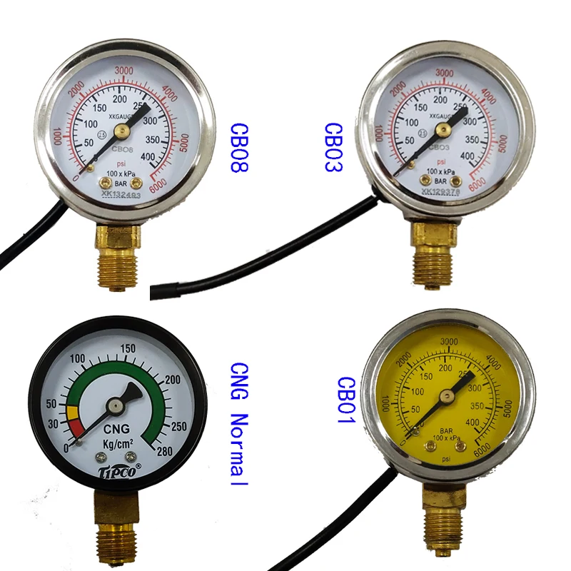 Манометр из нержавеющей стали автомобильный природный газ CNG высокого