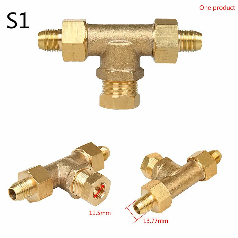 3-сторонний латунный быстроразъемный соединитель для мойки высокого давления