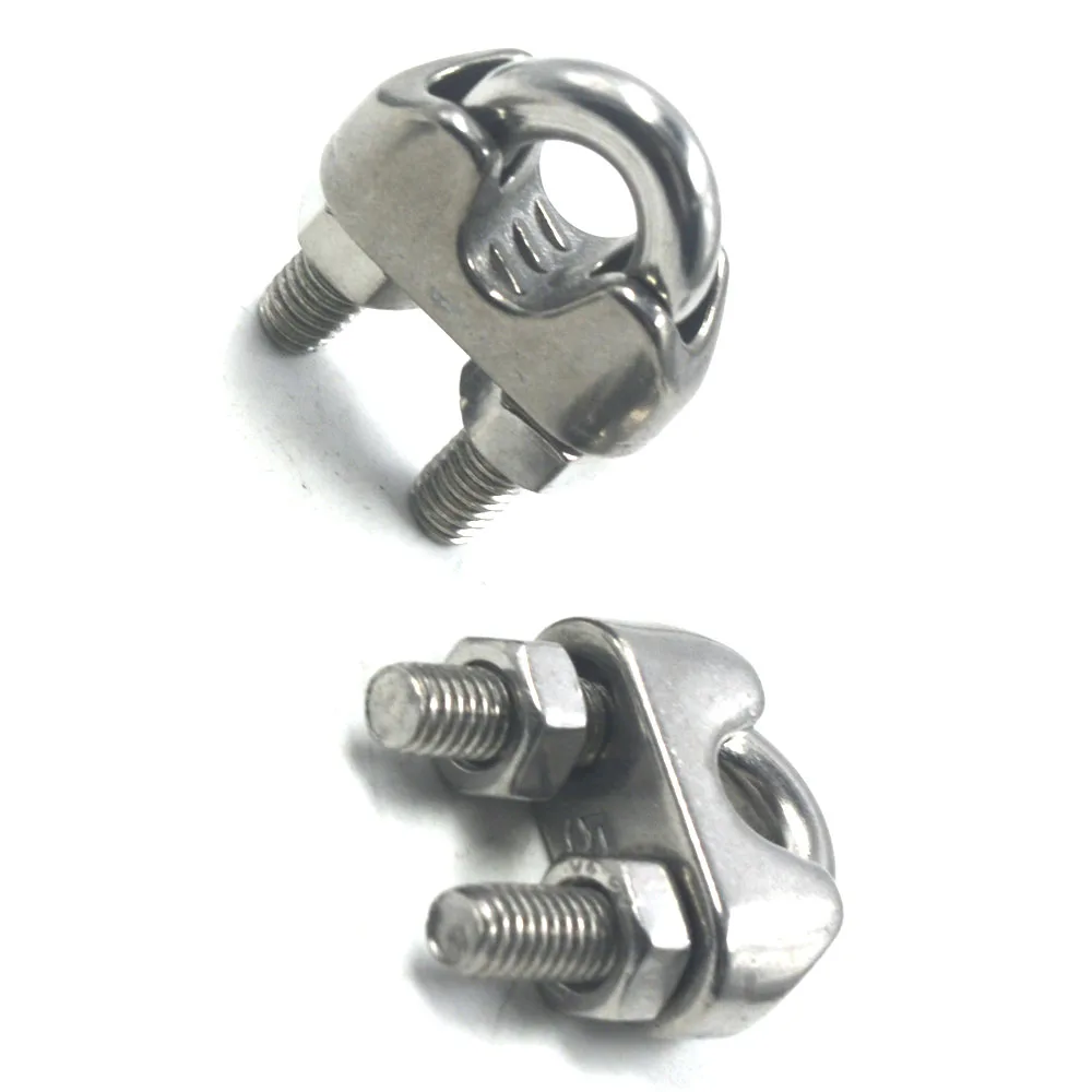 10 шт. зажим для троса из нержавеющей стали 304 толщина 2 24 мм|wire rope clamps|clamp cliprope clamps |