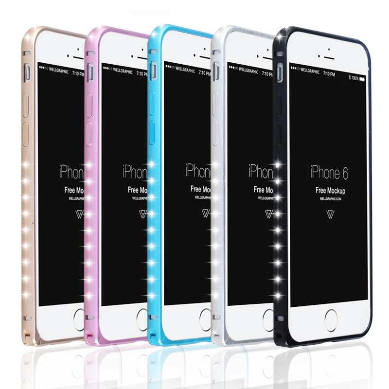 2019 Новый роскошный чехол с рамкой из горного хрусталя для iphone 6 6s plus бампер