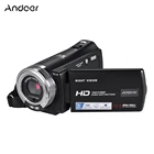 Видеокамера Andoer 1080P Full HD 16X с цифровым зумом, портативная видеокамера с 3,0-дюймовым вращающимся ЖК-экраном