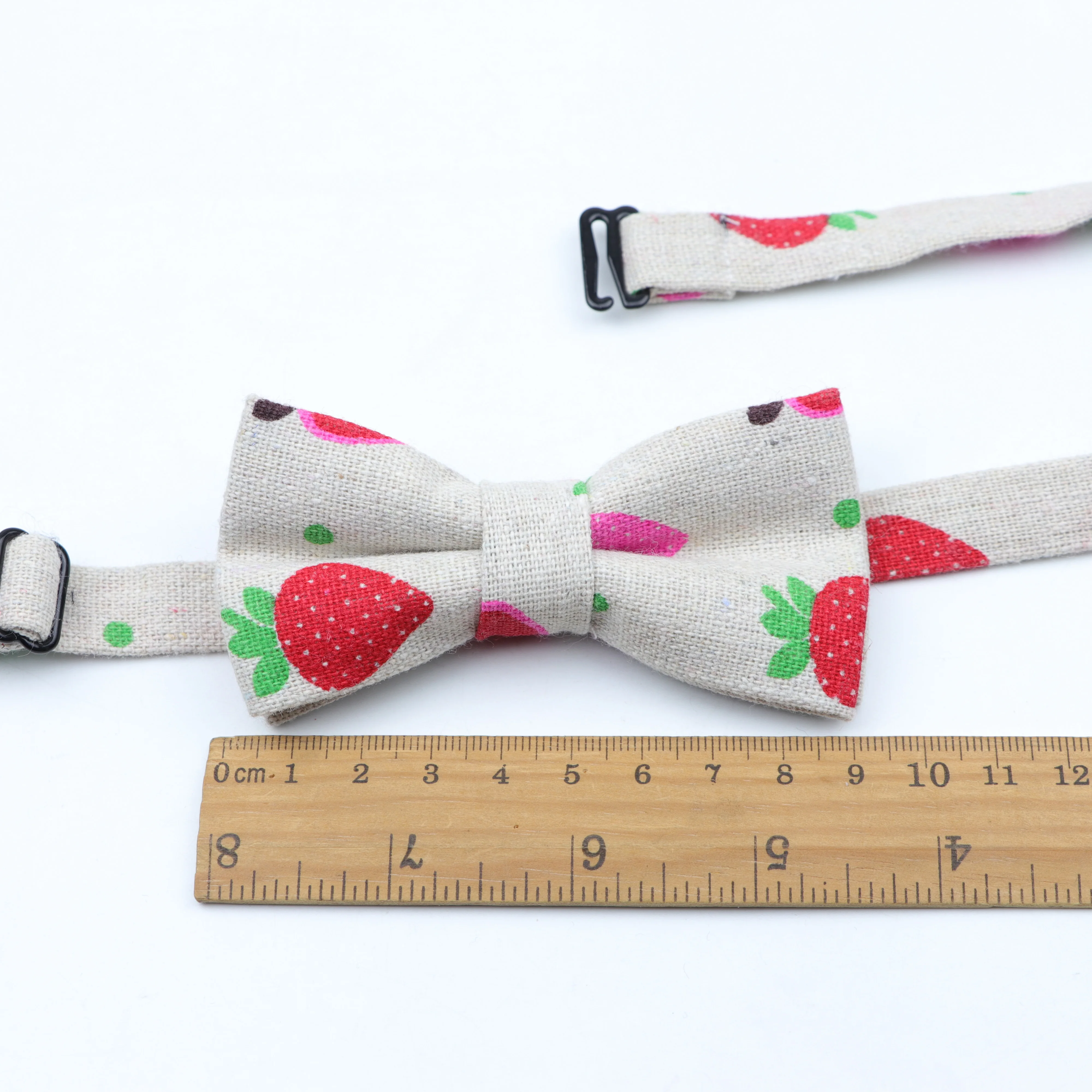 Комплект из 4 предметов для всей семьи льняной галстук бабочка с рисунком ежика