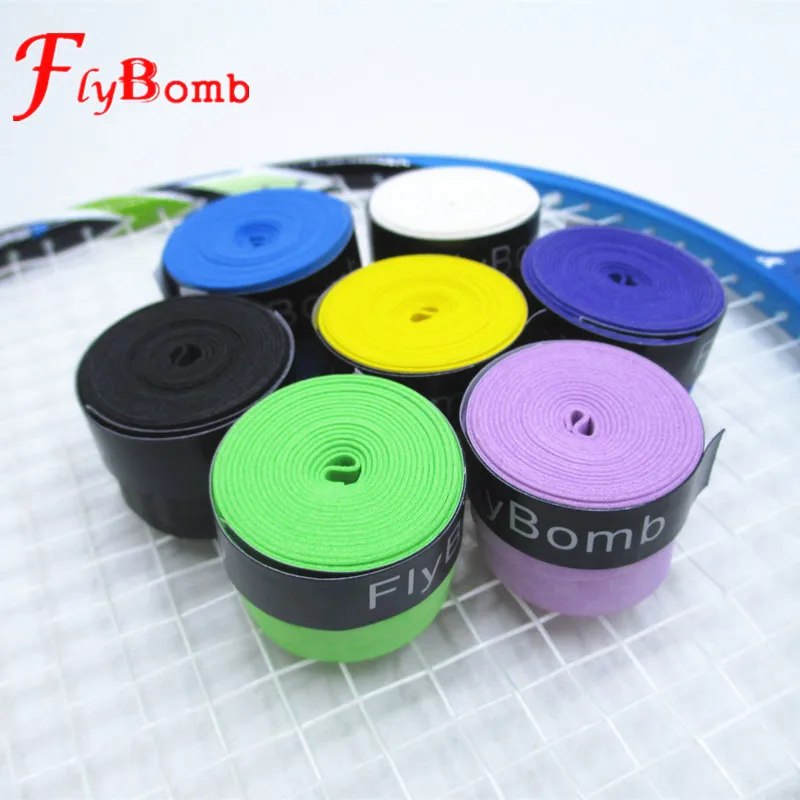 FlyBomb сухая ракетка для бадминтона овергрипы противоскользящие впитывающие пот обертывания краны теннисные ручки ракетка овергрип Sweatband L415OLF