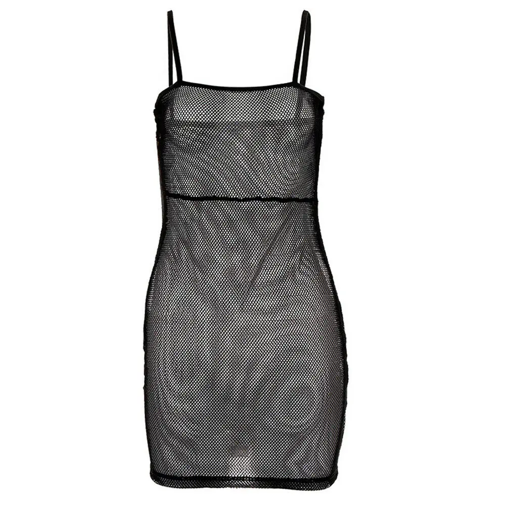 

Women Summer Mesh Cover Up Dress Crochet Bikini Swimwear Beach Dress Bathing