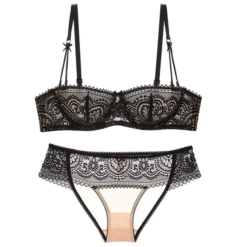 Новинка лета 2017 ультратонкая чашка сексуальный женский комплект с бюстгальтером