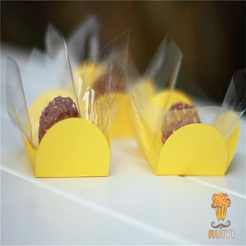 50 шт желтый Обертки для кексов принадлежности свадьбы День рождения фестиваль