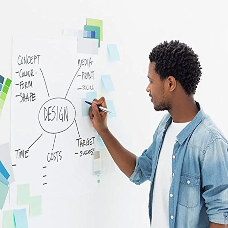 HOHOFILM белая доска наклейка самоклеящаяся школьный домашний офис 1x2m | Дом и сад