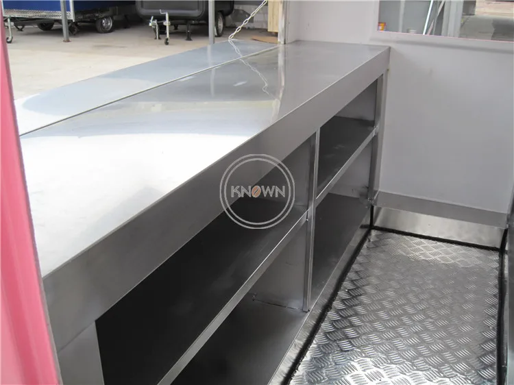 Розовые уличные торговые тележки для продажи еды мобильный электрический