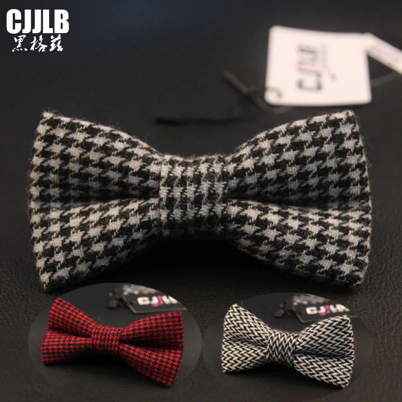 Мужской галстук-бабочка из 100% шерсти высокого качества узкая бабочка ткани