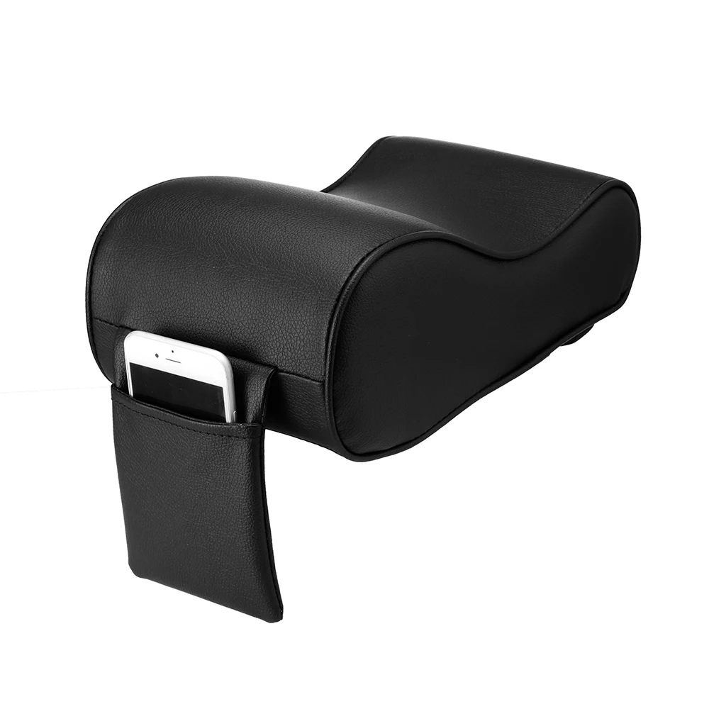 

Anti-Dirty Car Box Armrest Cushion One Piece Memory Foam Armrest Center Consoles Hand Rest Pillow Pad With Pocket PU Leather