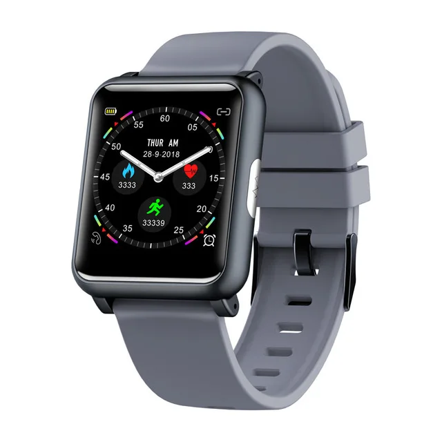 Grey 1,3 дюймов ЭКГ+ PPG монитор HR кровяное давление Smartwatch IP67 Смарт-часы для мужчин и женщин - Цвет: Grey
