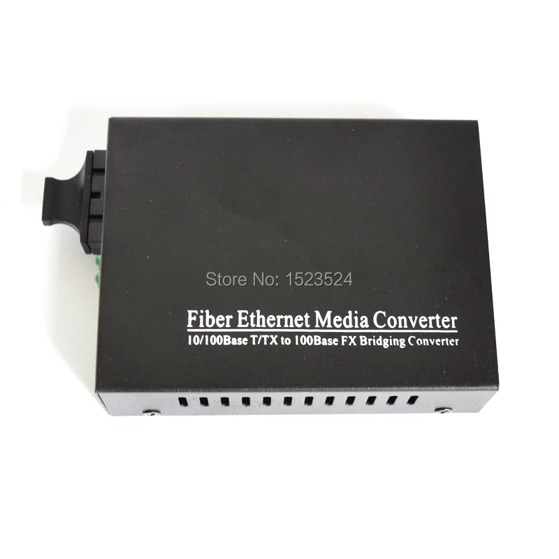 Оптический медиаконвертер 10/100 м двойной волоконный одномодовый SC коннектор