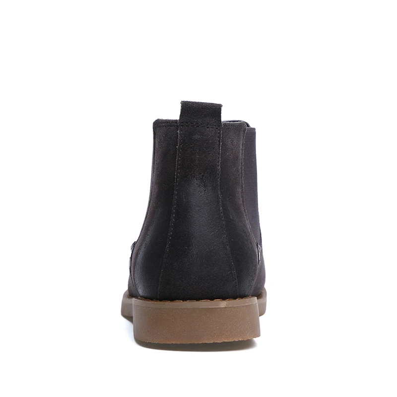 AGSan/модные мужские ботинки Челси ботильоны из замши Осень зима в британском стиле
