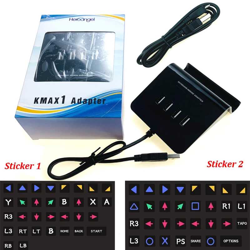 Kmax1 usb-хаб игровой контроллер конвертер клавиатуры переходник для мыши для NSwitch/Xbox one/PS4/PS3