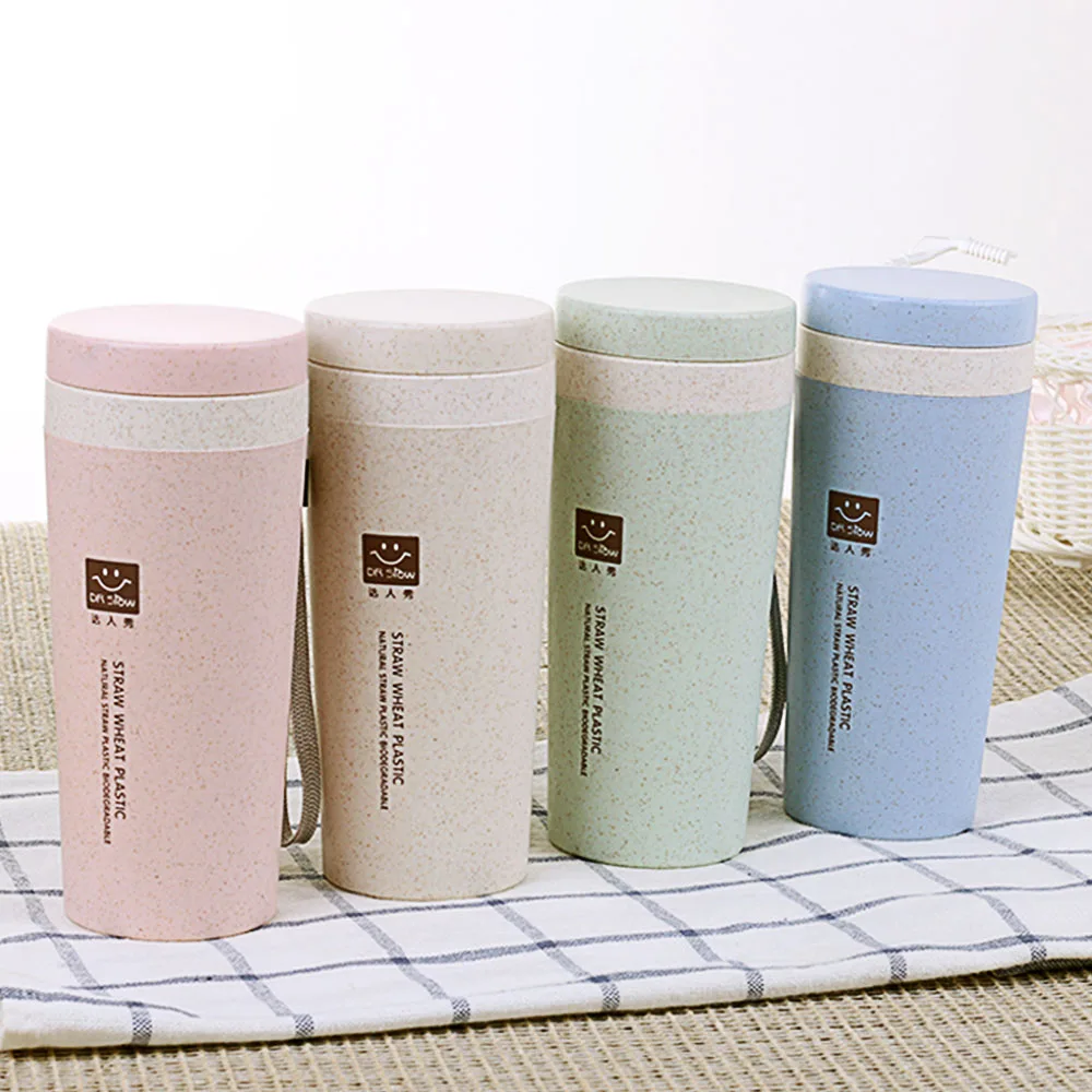 Dozzlor пшеничная соломенная бутылка Изолированная двухслойная Спортивная для воды