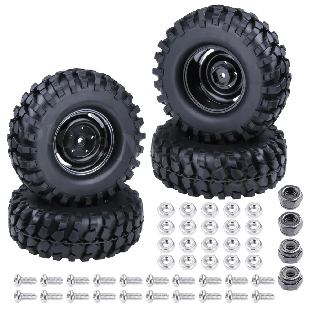 4 шт./лот 108 мм шины Rock Crawler 1 9 дюйма и обод колеса из сплава шестигранный 12 для 1/10 RC