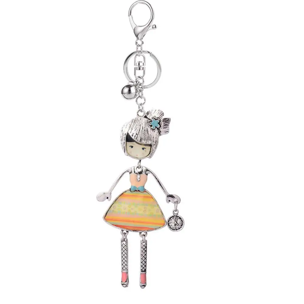 2019 винтажный брелок из бронзового сплава мультяшный ювелирный автомобильный