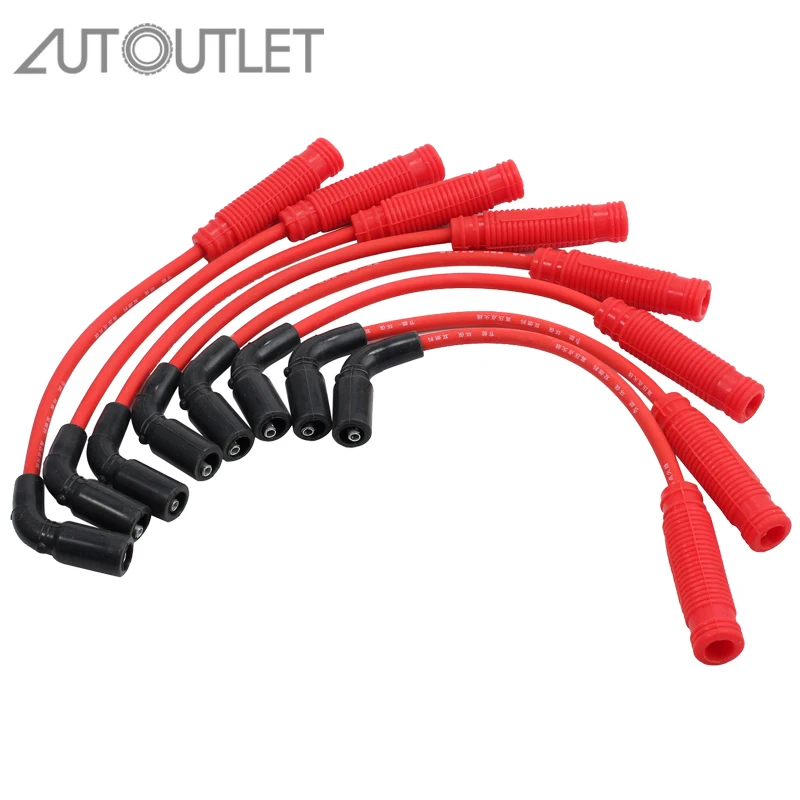 AUTOUTLET 8 шт для красной свечи зажигания набор проводов Chevy Silverado GMC Sierra Yukon грузовика