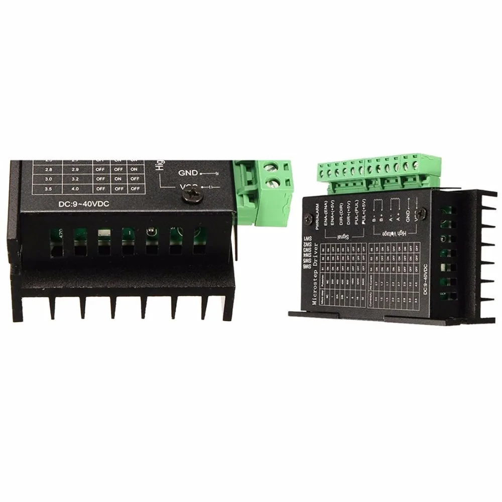 TB6600 Драйвер шагового двигателя контроллер 4A 9~ 42В ttl 16 А-ч со ЧПУ 1 Ось Новая обновленная версия 42/57/86 шаговый двигатель
