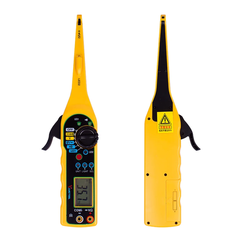 Лучший MS8211 Электрический многофункциональный автомобильный тестер электрический мультиметр лампа ремонт автомобилей автоматический детектор включен.